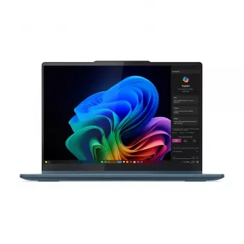 Nešiojamas kompiuteris 2-in-1 Lenovo Yoga 7 14 col. OLED liečiamas, Ryzen AI 5 340, 16GB LPDDR5, 512GB SSD, Radeon 840M, 70Wh, Tidal Teal
