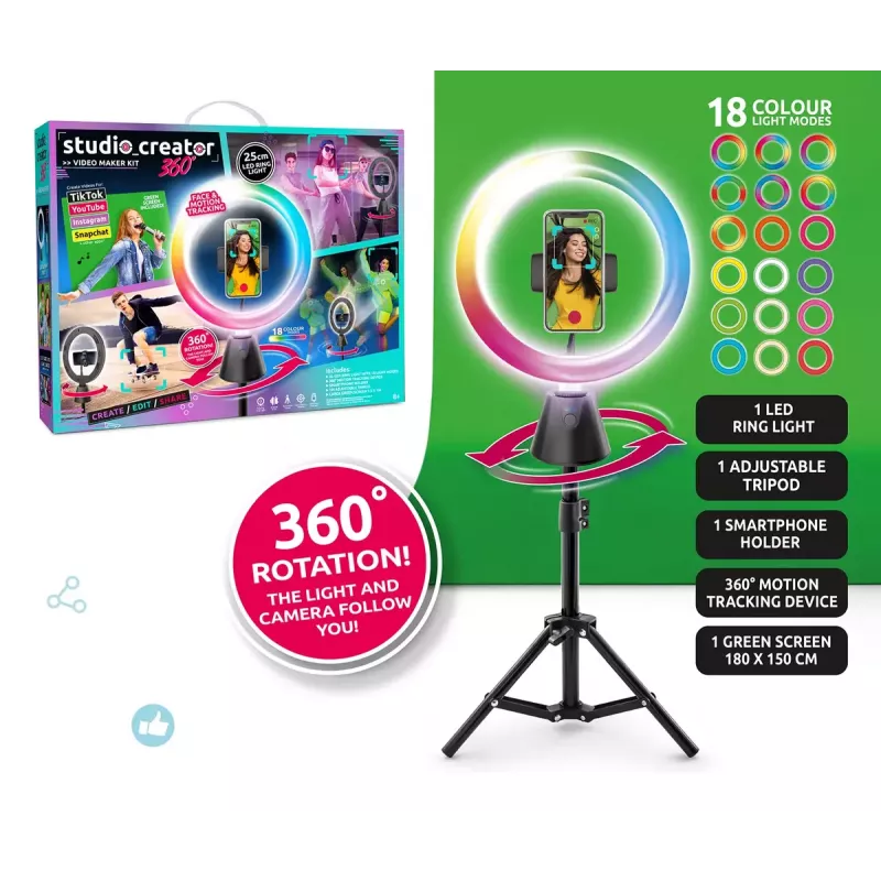 Rotating Studio Canal Toys INF028CL 360 laipsnių – besisukantis kūrybos rinkinys vaikams