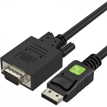 Techly Monitor DisplayPort į VGA laidas 1,8 m ICOC DSP-V-018
