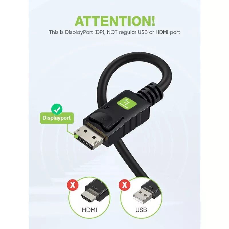 Techly Monitor DisplayPort į VGA laidas 1,8 m ICOC DSP-V-018