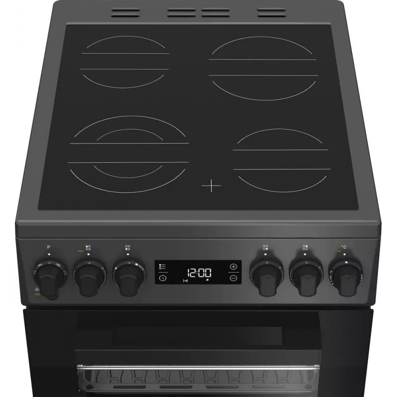 Whirlpool W5V8LCSA Laisvai pastatoma viryklė Elektrinė Keraminė kaitlentė Antracitinė