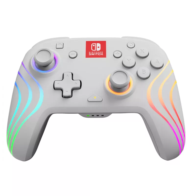 PDP Afterglow Wave White USB valdiklis analoginis / skaitmeninis Nintendo Switch, Nintendo Switch Lite, Nintendo Switch OLED