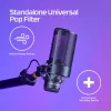 HyperX Shield 6X256AA mikrofono pop filtras su lanksčiu laikikliu, juodas