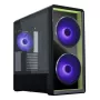 Korpusas Lian Li Lancool 217 INF Midi Tower – Juodas, EATX/ATX/Micro‑ATX/Mini‑ITX, 2x120mm priekyje, 1x140mm gale, 1×3.5 colio + 8×2.5 colio, grūdintas stiklas