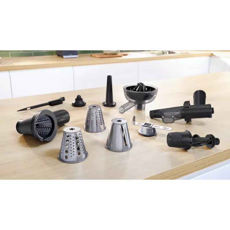 Mėsmalė Bosch Serie 6, 2100 W, juoda, sidabrinė