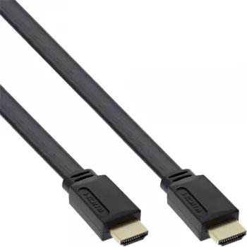 InLine HDMI plokščias kabelis High Speed su Ethernet auksuoti kontaktu 5m