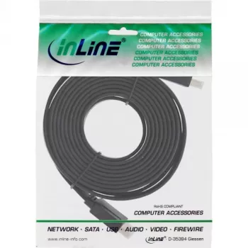 InLine HDMI plokščias kabelis High Speed su Ethernet auksuoti kontaktu 5m