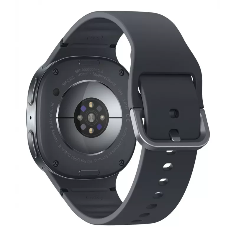 Samsung Galaxy Watch8 SM-L320NDAAXEF išmanusis laikrodis / sportinis laikrodis 3,3 cm (1,3 colio) AMOLED 40 mm Skaitmeninis 438 x 438 pikseliai Grafitas Wi-Fi GPS (palydovas)