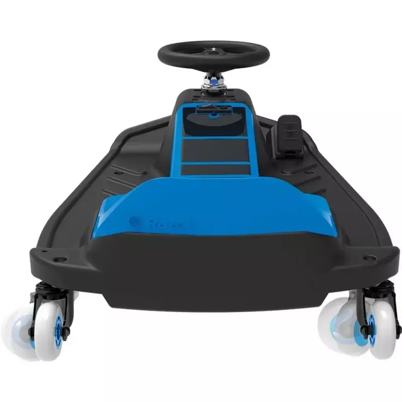 Elektrinis drift kartas Razor Crazy Cart Shift — mėlynas, 90 W variklis, 12 V baterija, iki 13 km/h, maks. svoris 54 kg