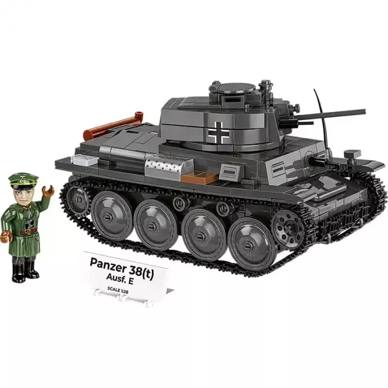 Konstruktorius Cobi Blocks Panzer 38 VZ.38 690 elementų – mastelinis modelis