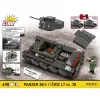 Konstruktorius Cobi Blocks Panzer 38 VZ.38 690 elementų – mastelinis modelis