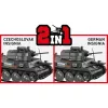Konstruktorius Cobi Blocks Panzer 38 VZ.38 690 elementų – mastelinis modelis