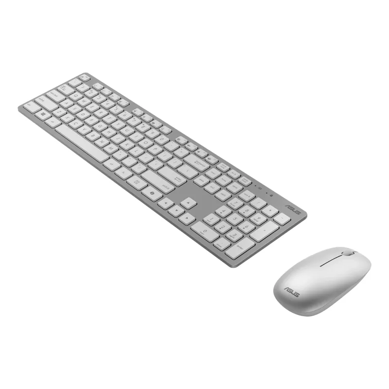 ASUS W5000 belaidis klaviatūros ir pelės rinkinys, RF, balta
