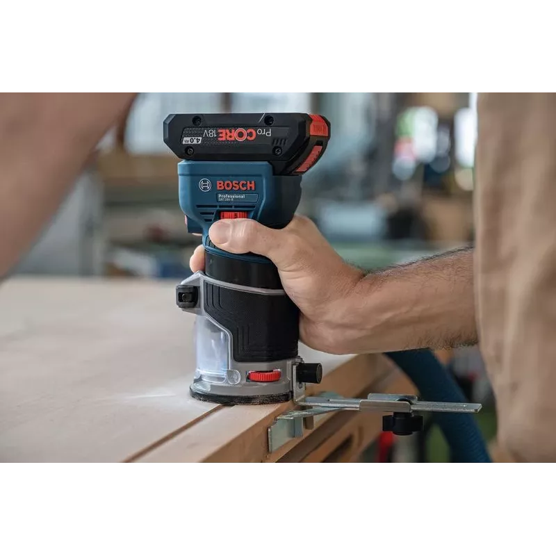 Belaidis palm frezas Bosch GKF 18V-8 — 18 V, 8 mm įvorė