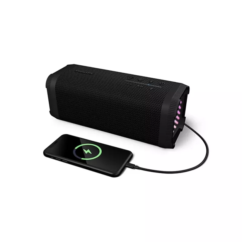 Nešiojamas mono garsiakalbis Philips TAS5000EB, 35 W RMS, 2 krypčių, Bluetooth, 30 m atstumas, juodas