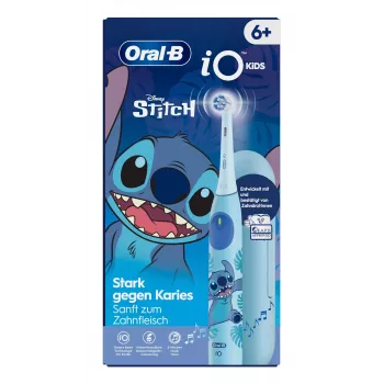 Rotacinė dantų šepetėlio rankena vaikams Oral-B iO Kids Stitch mėlyna