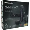 Kelioninis trimeris Panasonic X-Shape Travel – mėlynas, ličio jonų baterija, įmontuotas, keli priedai (barzdos, kūno, plaukų, skutimo folija, dantų šepetėlis), 1–30 mm, 196×49×43 mm