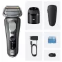 Braun Series 9 Pro+ 9655cc folijos skustuvas su valymo stotele, pilka