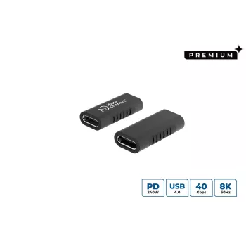 Microconnect USB3.2CFFA USB-C lyties keitiklis, juodas