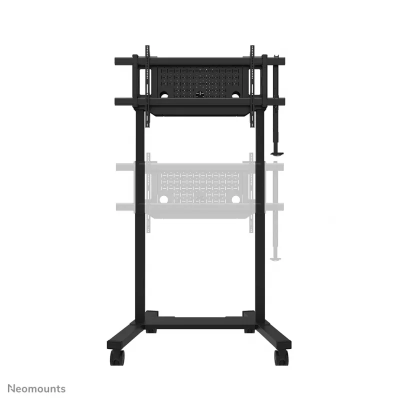 Televizoriaus stovas Neomounts FL55-975BL1 motorizuotas 75–115 colių ekranams, plieninis, juodas, max 160 kg, aukštis 2154 mm