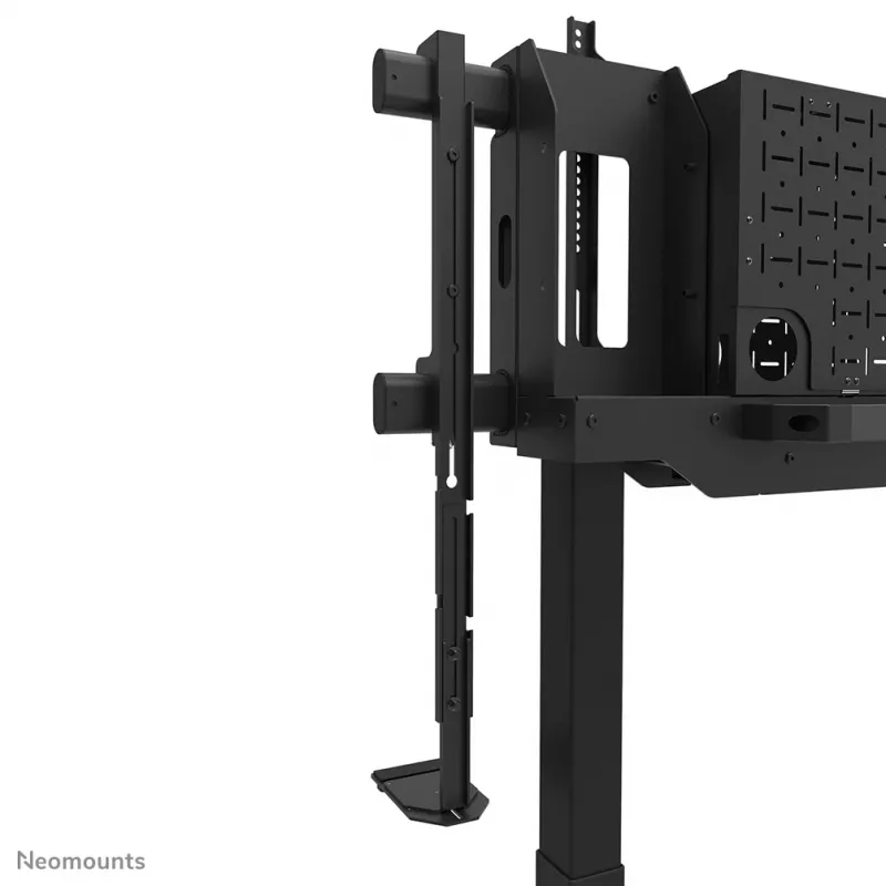 Televizoriaus stovas Neomounts FL55-975BL1 motorizuotas 75–115 colių ekranams, plieninis, juodas, max 160 kg, aukštis 2154 mm