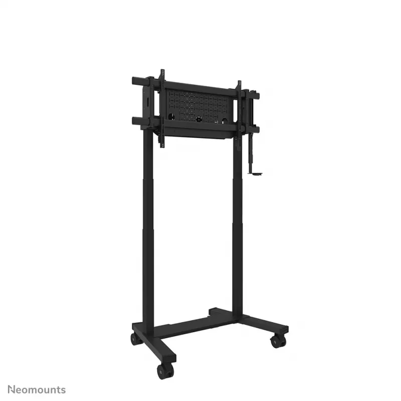 Televizoriaus stovas Neomounts FL55-975BL1 motorizuotas 75–115 colių ekranams, plieninis, juodas, max 160 kg, aukštis 2154 mm