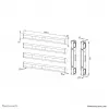 Neomounts AFL55-975BL VESA prailginimo rinkinys 86-115 colių – iki 160 kg