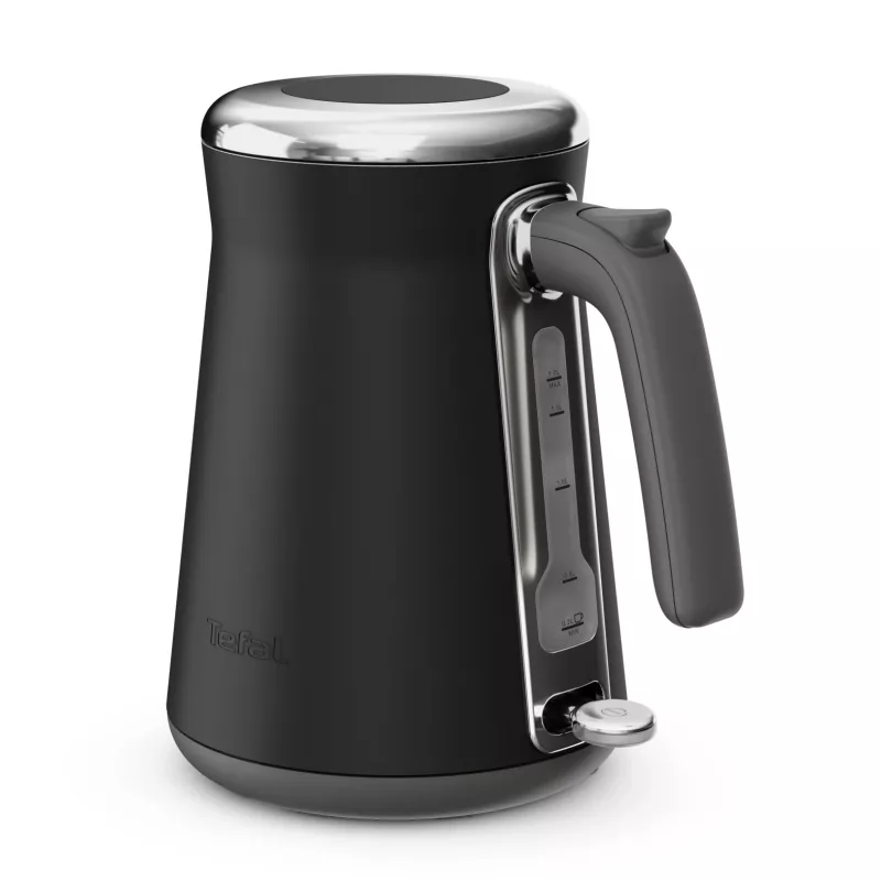 Elektrinis virdulys Tefal KI6668E0 — 1,7 L, 2400 W, nerūdijančio plieno korpusas, juodas