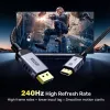 DisplayPort kabelis Unitek C1626GY01-3M 3 m, DisplayPort 2.1 vyriškas–vyriškas, 80 Gbit/s, HDR, HDCP 2.2, auksuoti kontaktai
