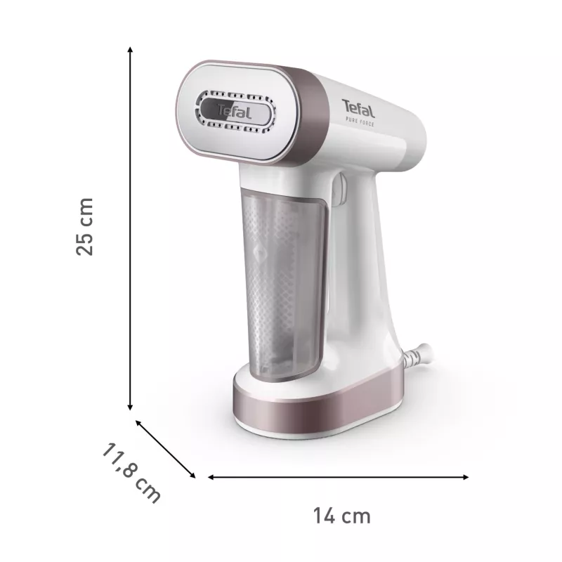 Tefal Pure Force DT8765E0 nešiojamas garinis lygintuvas 0,18 L 1800 W juoda, cinamono spalva