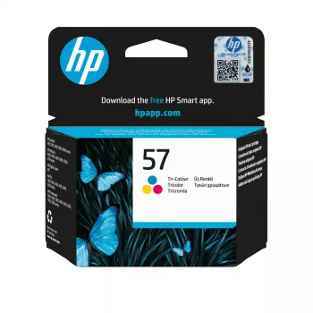 HP 57 Tri-color Original rašalo kasetė (žydra, purpurinė, geltona)