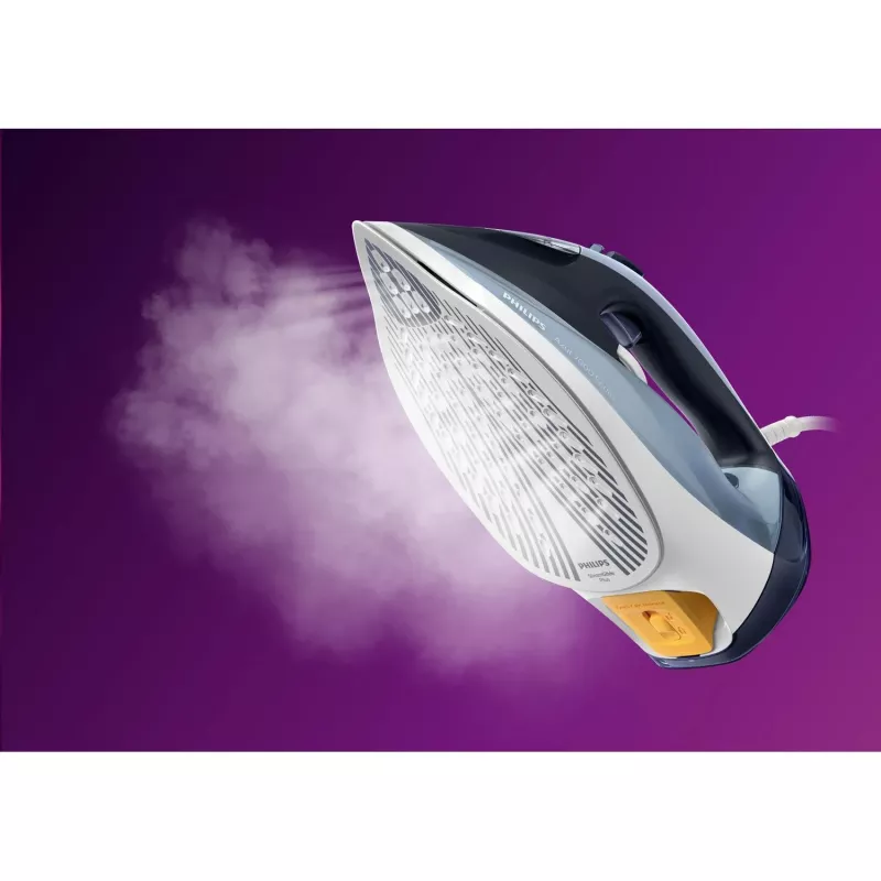 Lyginimo lygintuvas Philips DST7020/20 — 2800 W, SteamGlide Plus padas, 50 g/min nuolatinis garas, 250 g/min garo smūgis, 0,3 L talpa, mėlyna