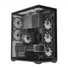 Korpusas MODECOM Volcano SPACE XL ARGB Full Tower — pilno dydžio, E-ATX, grūdintas stiklas, ARGB, iki 440 mm GPU