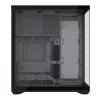 Full-Tower korpusas MODECOM Volcano SPACE XL NF — juodas, grūdintas stiklas, ARGB, palaiko micro-ATX, iki 44 cm GPU, 3×3,5 colio/4×2,5 colio vietos, USB-A 2×, USB-C 1×