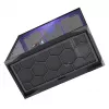 Full-Tower korpusas MODECOM Volcano SPACE XL NF — juodas, grūdintas stiklas, ARGB, palaiko micro-ATX, iki 44 cm GPU, 3×3,5 colio/4×2,5 colio vietos, USB-A 2×, USB-C 1×