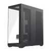 Full-Tower korpusas MODECOM Volcano SPACE XL NF — juodas, grūdintas stiklas, ARGB, palaiko micro-ATX, iki 44 cm GPU, 3×3,5 colio/4×2,5 colio vietos, USB-A 2×, USB-C 1×