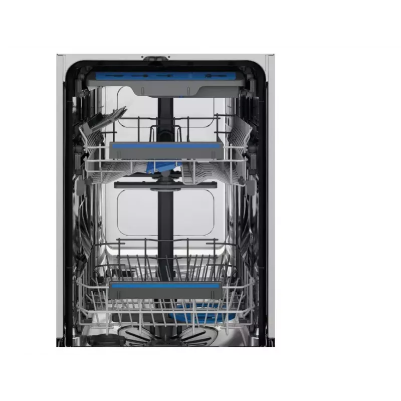 Įmontuojamas indaplovė Electrolux EEM43211L, siaura 45 cm, 10 komplektų, 44 dB, 8 programos, AirDry