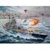Laivo modelis Revell Bismarck surinkimo rinkinys 1:350