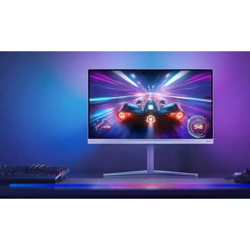 Philips Evnia 6000 27M2N6501L/00 kompiuterio monitorius 67,3 cm (26,5 colio) 2560 x 1440 pikselių Quad HD QD-OLED baltas