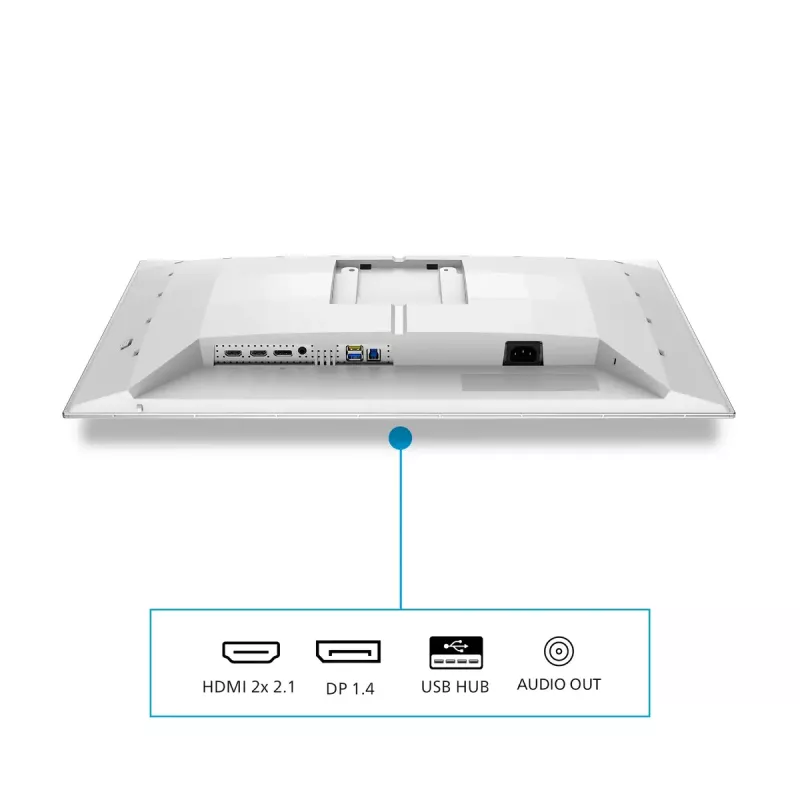 Philips Evnia 6000 27M2N6501L/00 kompiuterio monitorius 67,3 cm (26,5 colio) 2560 x 1440 pikselių Quad HD QD-OLED baltas