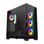 FSP M340-BA Midi Tower korpusas, juodas ARGB