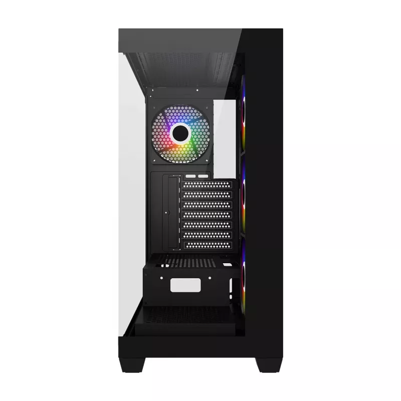 FSP M340-BA Midi Tower korpusas, juodas ARGB