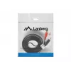 Garso kabelis Lanberg CA-MJRC-10CC-0020-BK 3,5 mm RCA 2 m juoda raudona balta