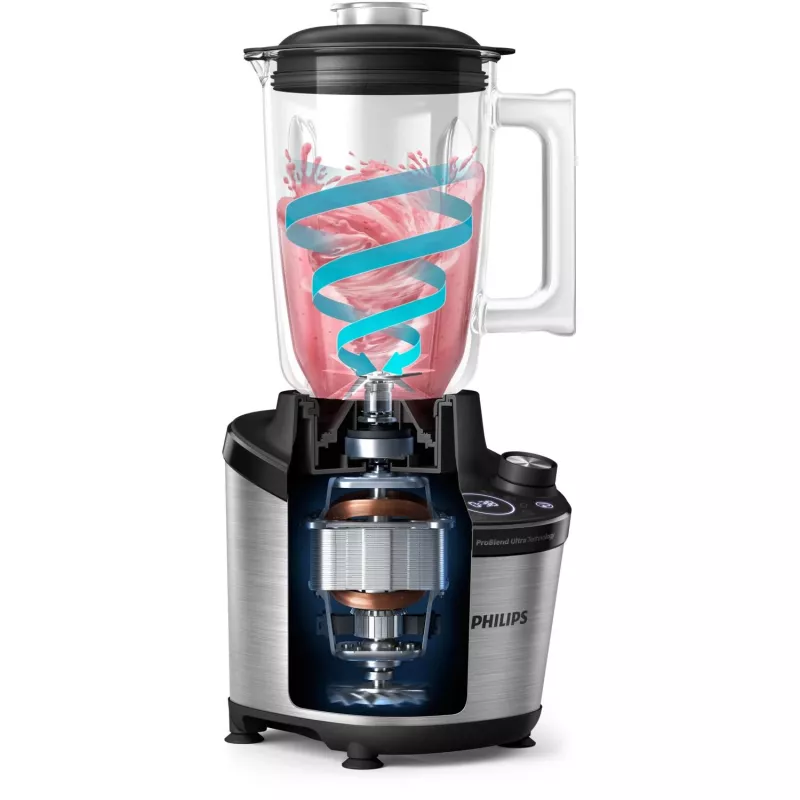 Stalo blenderis Philips 7000 serijos HR3760/10 Juodas Nerūdijantis plienas