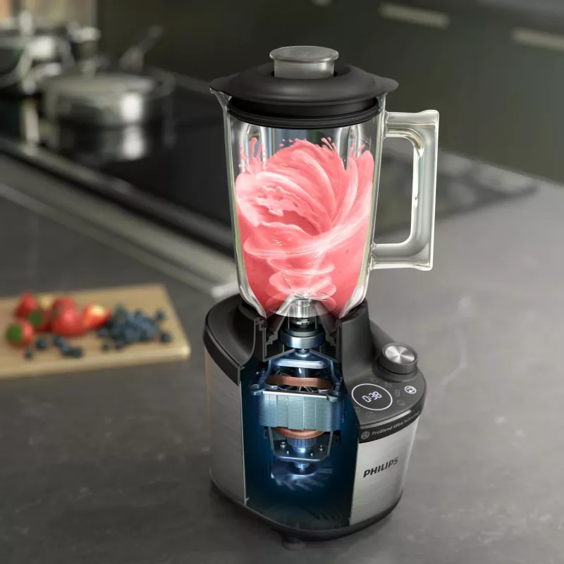 Stalo blenderis Philips 7000 serijos HR3760/10 Juodas Nerūdijantis plienas