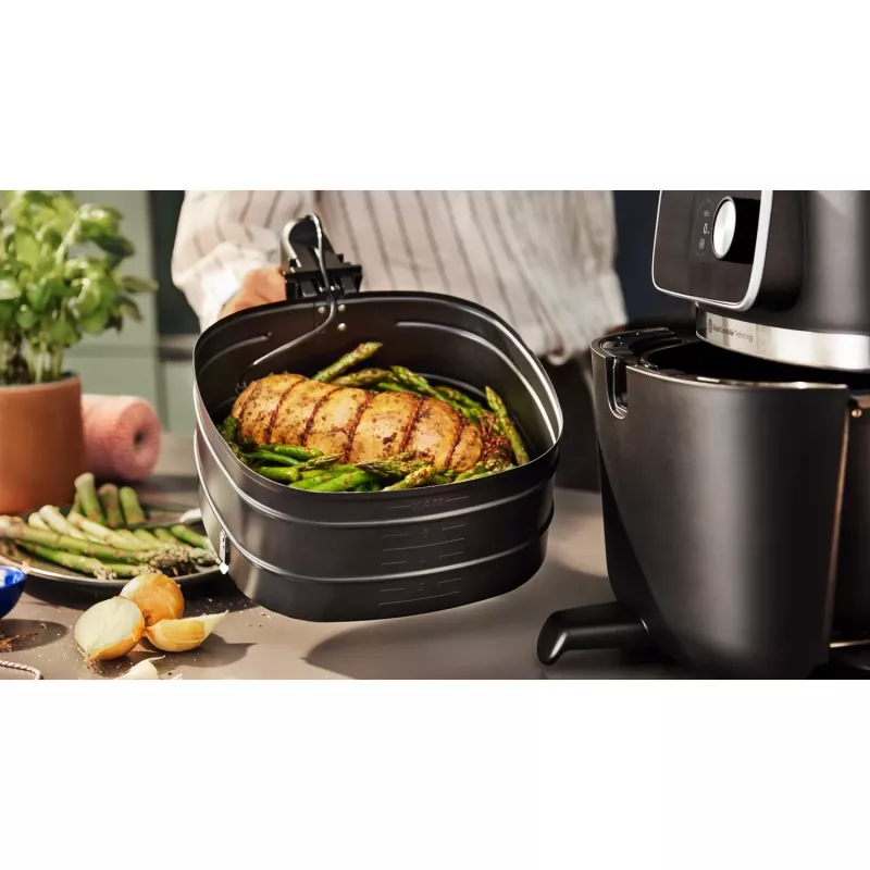 Karšto oro gruzdintuvė Philips 7000 serijos HD9876/90 – 8.3 L, 2200 W, 22 programos, Rapid Air, Juoda