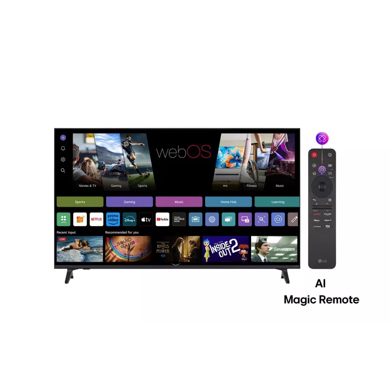LG QNED AI 65QNED70A6A televizorius 165,1 cm (65 col.) 4K Ultra HD Smart TV Wi-Fi juodas