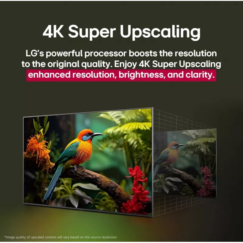 LG QNED AI 65QNED70A6A televizorius 165,1 cm (65 col.) 4K Ultra HD Smart TV Wi-Fi juodas