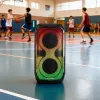Garsiakalbių sistema BLAUPUNKT PB60X – 120 W RMS, Bluetooth A2DP, FM, LED ekranas, 7000 mAh baterija, 18 h, AUX, nuotolinis valdymas, 568×322×321 mm