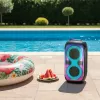 Garsiakalbių sistema BLAUPUNKT PB60X – 120 W RMS, Bluetooth A2DP, FM, LED ekranas, 7000 mAh baterija, 18 h, AUX, nuotolinis valdymas, 568×322×321 mm